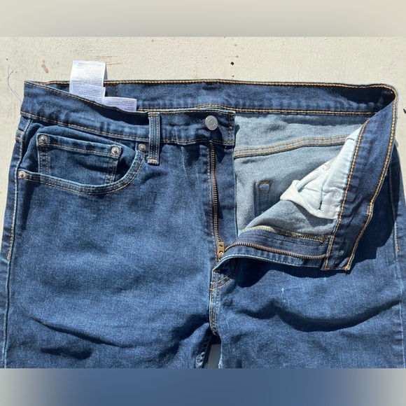 Men’s Levi’s 502 Jeans Blue Straight Leg 36x32 Icon Denim Athletic Stretch Slim - Picture 6 of 13